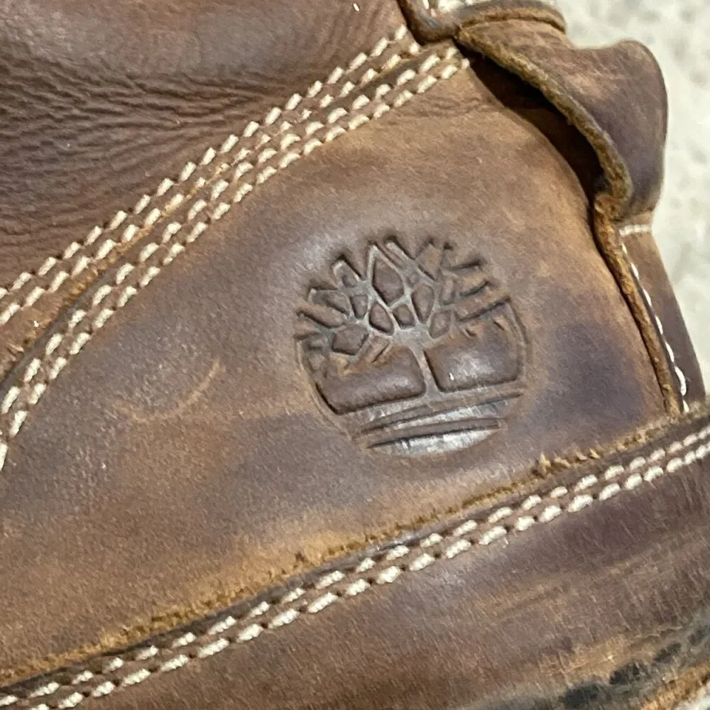 Timberland Earthkeepers Original 15551 Brown Leather Moc Toe Boots Men's 11.5